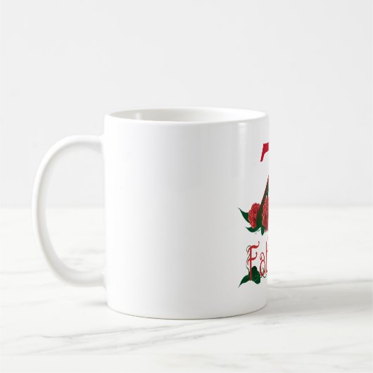 75およびすばらしい第75誕生日数 コーヒーマグカップ (左)