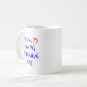 75そう私は75才…です コーヒーマグカップ (正面左)