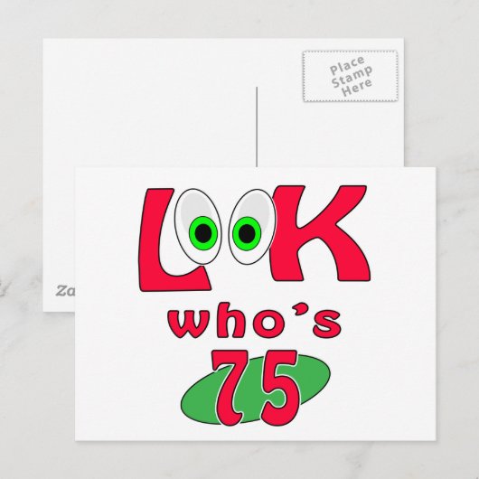 75って誰だ？ ポストカード (正面/裏面)