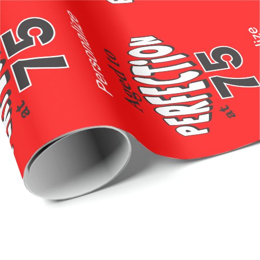 75で完全さに老化させる ラッピングペーパー (ロールコーナー)