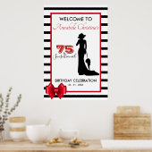 75とモダンセンセーショナルイベントパーティーウェルカムサイン ポスター (キッチン)