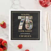 75のいい顔 フォトコラージュ 75歳の誕生日 (インサイチュ)