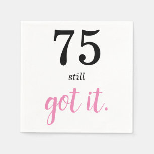 75まだIt得誕生日 スタンダードカクテルナプキン