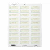.75インチx 2.25インチ差出人住所ダマスクパリ ラベル (フルシート)