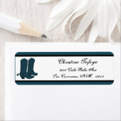 .75インチx 2.25インチ差出人住所西ブルーカウボーイズB ラベル (インサイチュ)