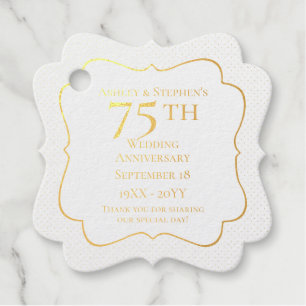 75エレガント年結婚記念 フェイバータグ