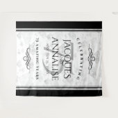 75エレガントth Diamond's 結婚 Anniversary Tapestry タペストリー (正面(横))