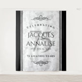 75エレガントth Diamond's 結婚 Anniversary Tapestry タペストリー (正面)