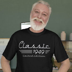75スタイリッシュ番目の誕生日のオートオーナー、1949クラシック年 Tシャツ