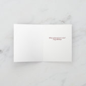 75ハッピーバースデーワイン カード (内部)