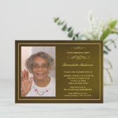 75バースデーパーティ招待状-写真付き 招待状 (スタンド正面)