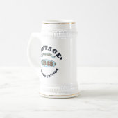 75パーソナライズされたヴィンテージ75歳 ビールジョッキ (正面左)