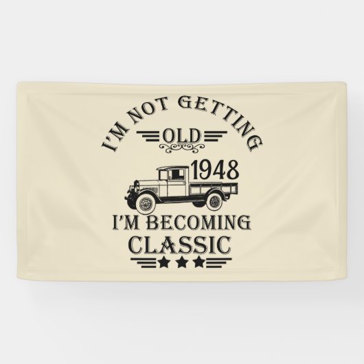 75パーソナライズされたヴィンテージ75歳 横断幕 (横)