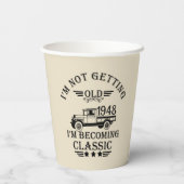 75パーソナライズされたヴィンテージ75歳 紙コップ (裏面)