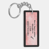 75パーソナライズされた誕生日アクリル酸キーチェーン キーホルダー (正面左)