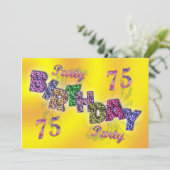 75パーティの招待状 招待状 (スタンド正面)