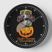 75レンジャー連隊ハロウィン 壁時計 (正面)