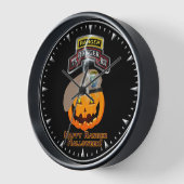 75レンジャー連隊ハロウィン 壁時計 (傾斜)