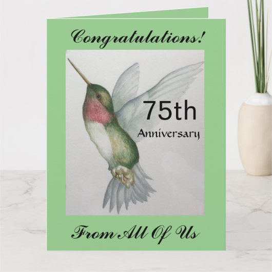 75周年おめでとう カード (正面)