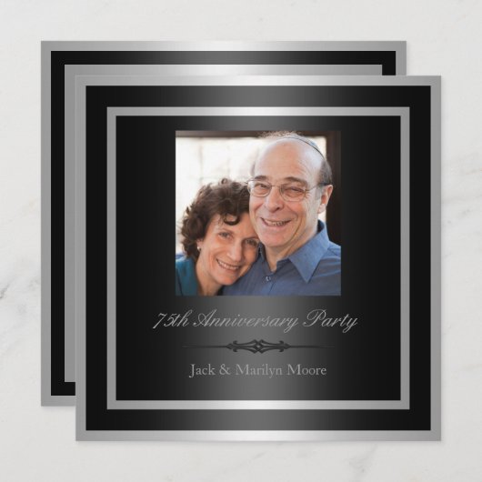 75周年パーティー招待状 招待状 (正面/裏面)