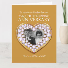 75周年結婚記念写真の夫 カード