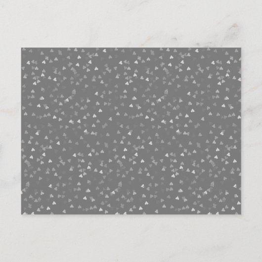 75周年結婚記念日の愛のハート Save the Date ポストカード (裏面)