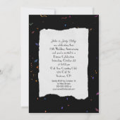 75周年結婚記念日パーティー 招待状 (裏面)