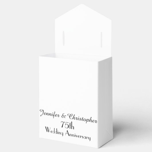 75周年記念お願い箱，白黒ストライプ付 フェイバーボックス (オープン)