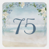 75周年記念の海事ネットとアーチ スクエアシール (正面)