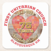 75周年記念コースター スクエアペーパーコースター (正面)