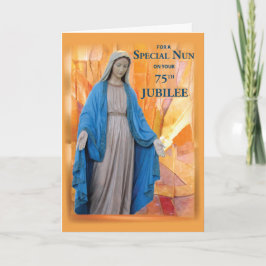 75周年記念ジュビリーのカトリックの修道女、メアリー カード