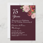 75周年記念バ結婚ルガンディフローラ 招待状 (正面)