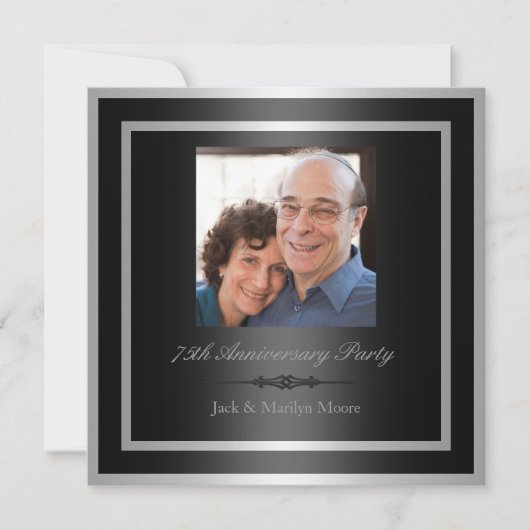 75周年記念パーティの招待状 招待状 (正面)