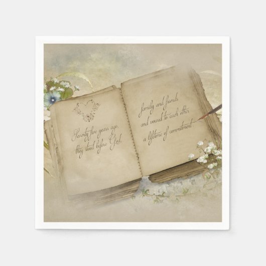 75周年記念ブック スタンダードカクテルナプキン (正面)