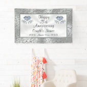 75周年記念結婚の飾り付け 横断幕 (インサイチュ)