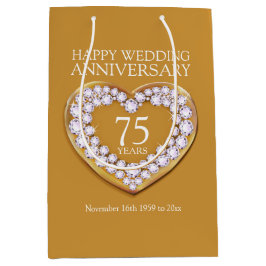 75周年記念結婚写真抱き枕 ミディアムペーパーバッグ