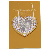 75周年記念結婚写真抱き枕 ミディアムペーパーバッグ (裏面)