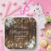 75周年記念結婚的ストリングラ素朴イト ペーパープレート (パーティー)