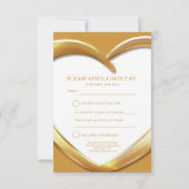 75周年記念 結婚式 ハート 返信カード (裏面)