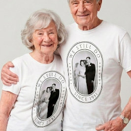 75回目の結婚記念日のダイヤモンドギフトのカスタム写真 Tシャツ