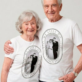 75回目の結婚記念日のダイヤモンドギフトのカスタム写真 Tシャツ
