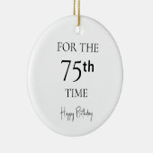75回目の誕生日おめでとう セラミックオーナメント (右)