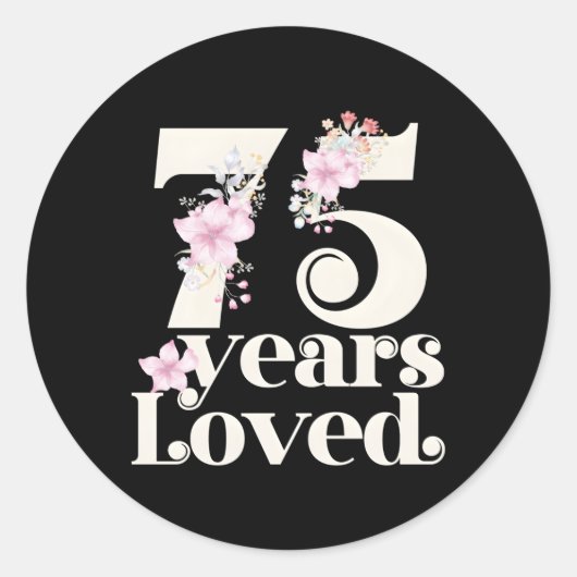 75年おばあちゃん75th Py 75 ラウンドシール (正面)