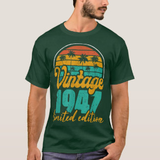 75年ギフトヴィンテージ1947限定版75th tシャツ