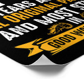 75年前に建てられたユーモアのある75誕生日の願い事Q ポスター (角)