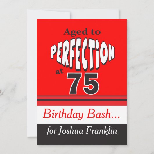 75歳から完成まで 招待状 (正面)