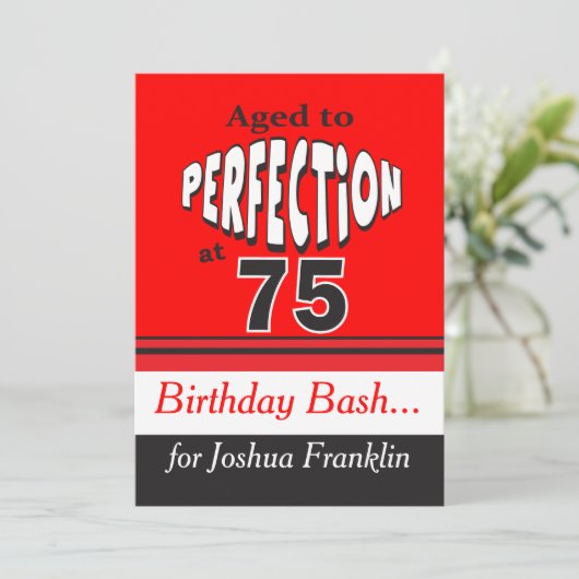 75歳から完成まで 招待状 (スタンド正面)