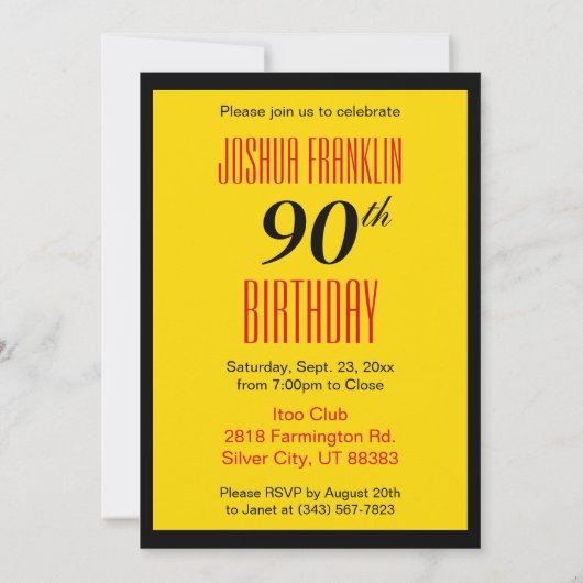 75歳でもまだまだ熱い - 75歳の誕生日 招待状 (裏面)