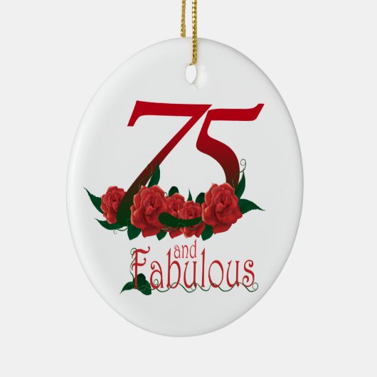 75歳と75歳の誕生日 セラミックオーナメント (右)