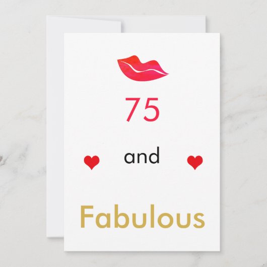 75歳にしてまだまだ元気 Red hearts lips シーズンカード (正面)